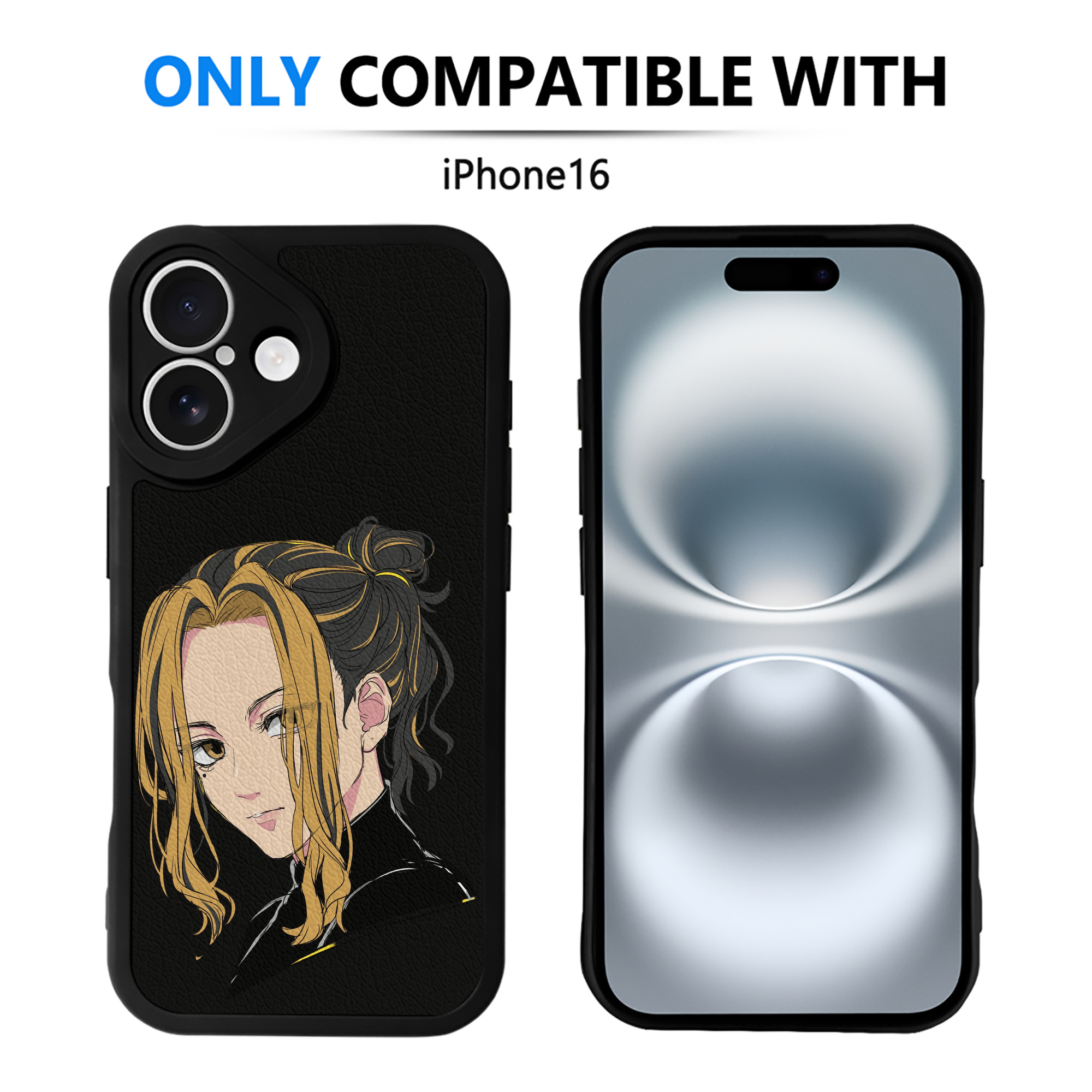 （画像用） 東京リベンジャーズ Tokyo Revengers 【iPhone 16シリーズ対応】シリコンスマホケース（レザー調） 材質：シリコン